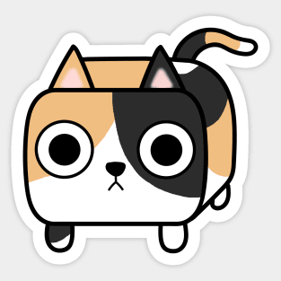Calico Kitty Cat Loaf Sticker